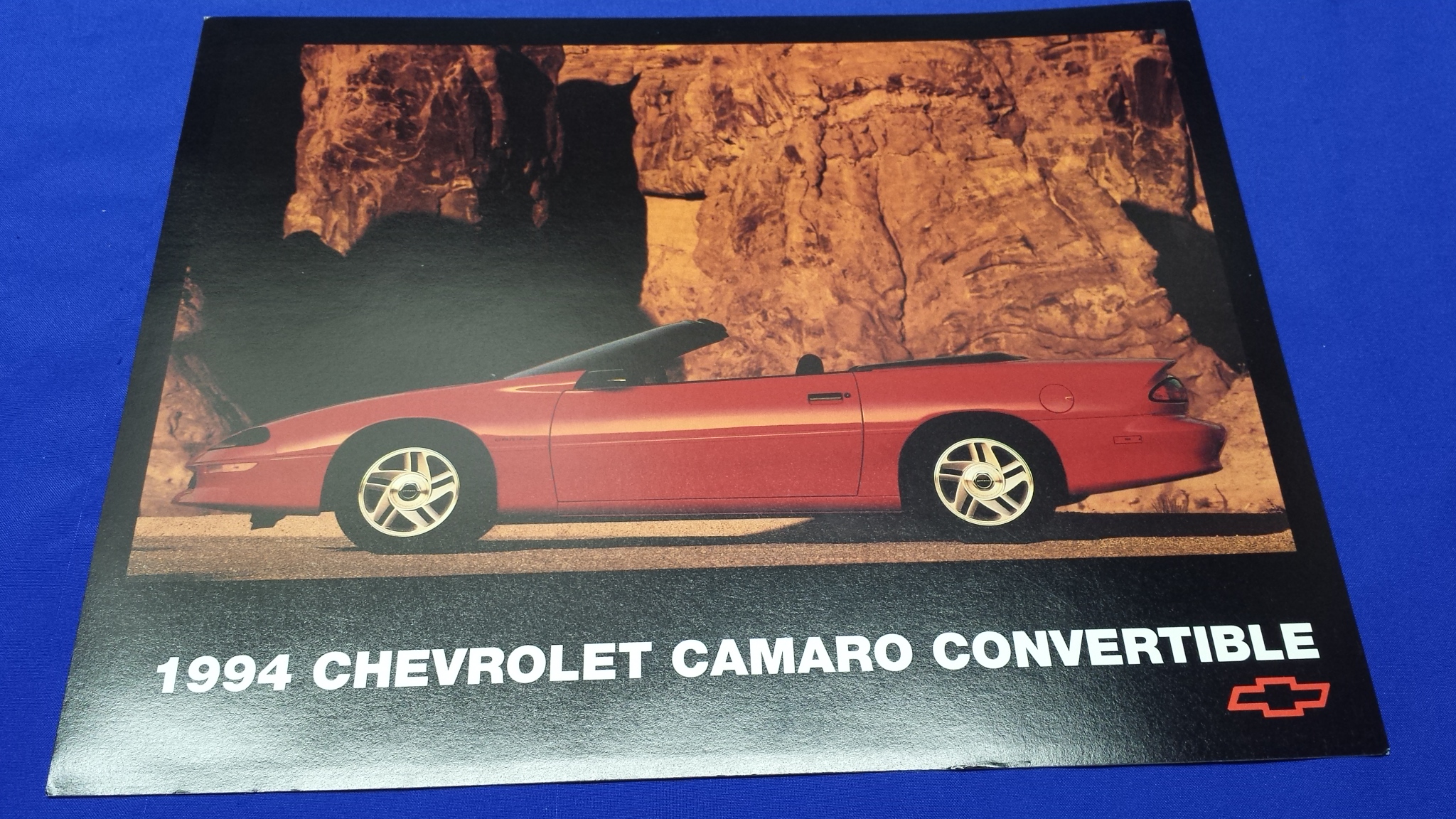 1994 Chevy Camaro Convertible Mini Poster Info Card